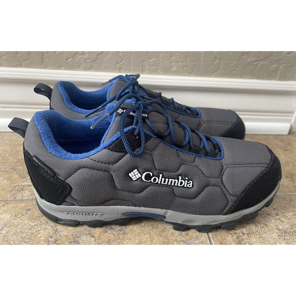 Columbia Mens Gray Omni Grip Low Top Lace Up Comfort Athletic Shoes Size US 7